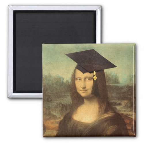 Mona Lisa Graduation Magnet