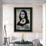 Mona Lisa Graffiti Street Art Pop Culture Poster<br><div class="desc">This artwork is showing a new version of the famous Mona Lisa of Leonardo Da Vinci. The usage of graffiti and street art style was to give a stylish and trendy aspect to the art. The Multi Color pattern background gave a nice contrast with the black of the remaining of...</div>