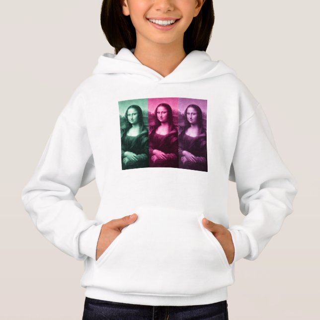 Mona Lisa Green Pink Purple Sweatshirt (Front)