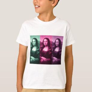 Mona Lisa Green Pink Purple T-Shirt