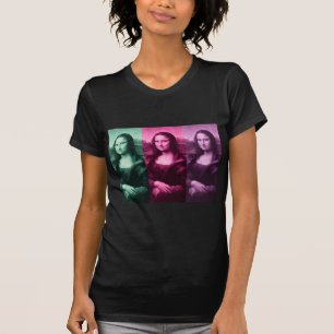 Mona Lisa Green Pink Purple T-Shirt