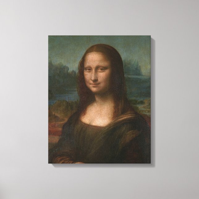 Mona Lisa Gum Painting Canvas Poster Wall Art Prin (Front)