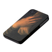 Mona Lisa - hands Case-Mate iPhone Case (Bottom)
