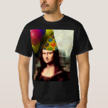 Mona Lisa Happy Birthday Party Hat T-Shirt
