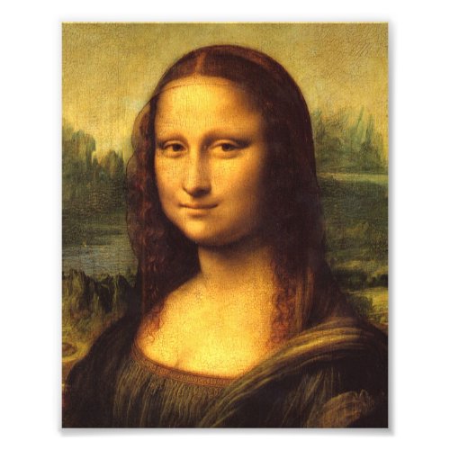 Mona Lisa Head Detail _ Leonardo Da Vinci Photo Print