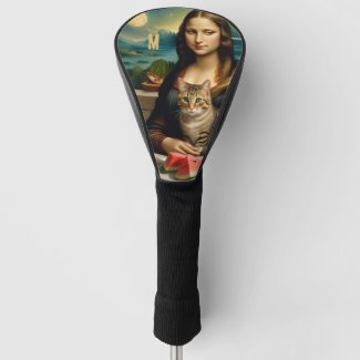 Mona Lisa &her cat  monogram