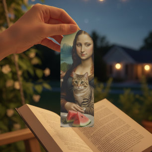 Mona Lisa &her cat - Summer vibes \ Bookmarks
