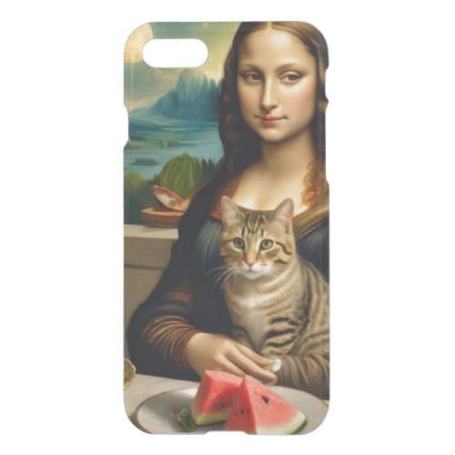 Mona Lisa &her cat  -  Summer vibes \ iPhone SE/8/7 Case