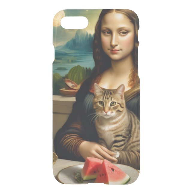 Mona Lisa &her cat  -  Summer vibes \ Uncommon iPhone Case (Back)