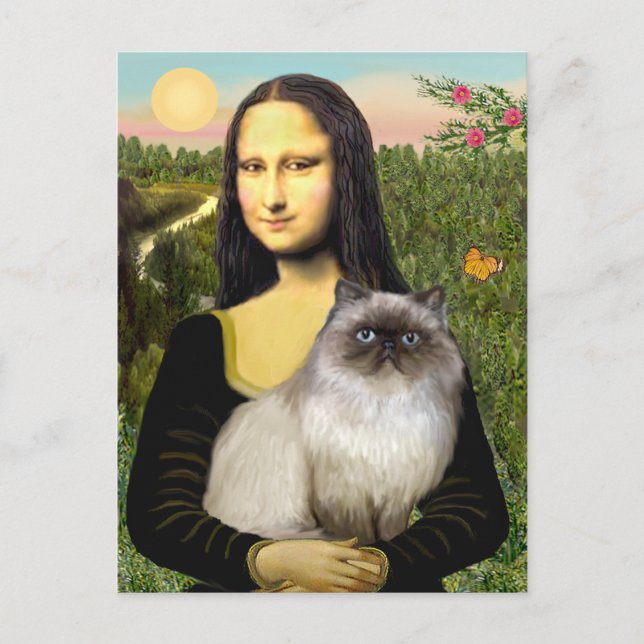 Mona Lisa - Himalayan cat 7 Postcard (Front)