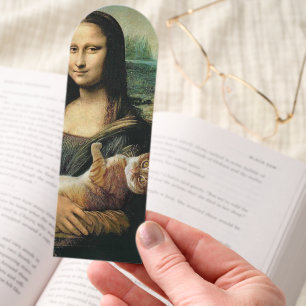 Mona Lisa holding a Cat Bookmarks