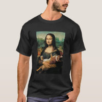 Mona Lisa holding her cat Cat lovers 