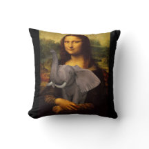 Mona Lisa Hugs Elephant