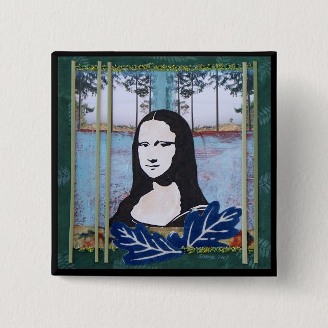 Mona Lisa in the Country Button (Front)
