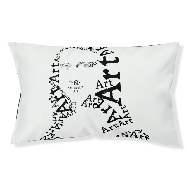 Mona Lisa In Words Pet Bed (Front)