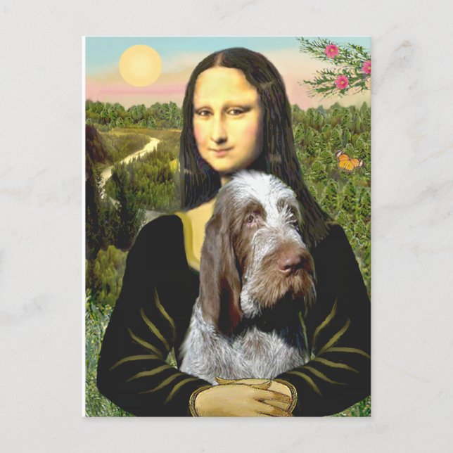 Mona Lisa - Italian Spinone (roan 10) Postcard (Front)