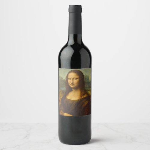 Mona Lisa La Joconde1503 by Leonardo da Vinci Wine Label