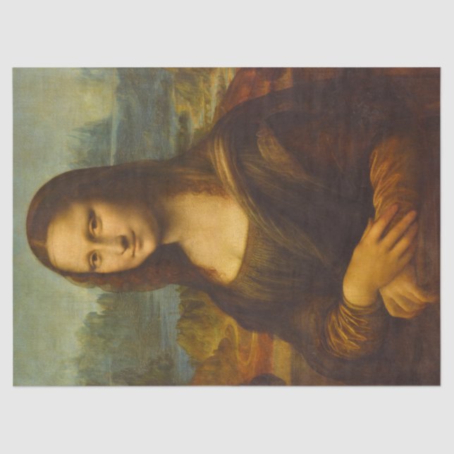 Mona Lisa, La Joconde by Leonardo da Vinci Tissue Paper (Front)