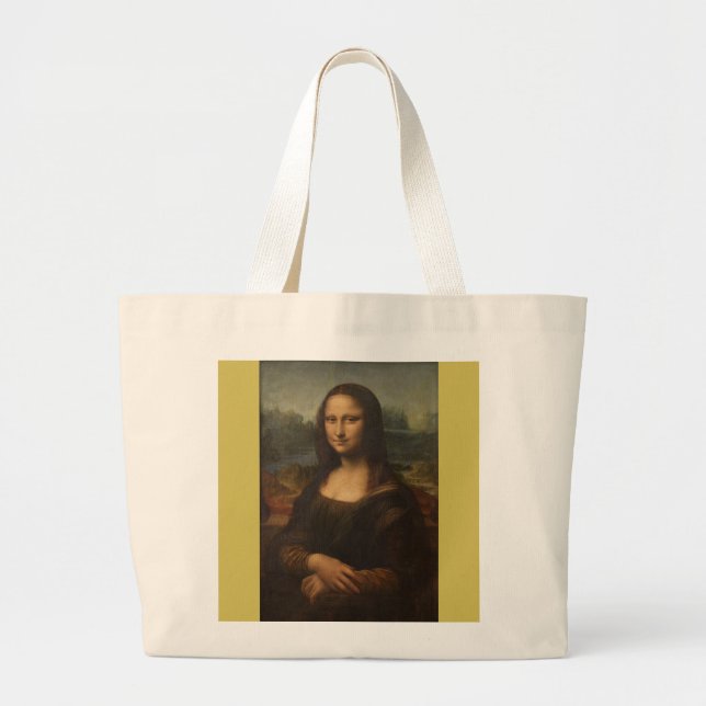 Mona Lisa ... Leonardo da Vinci ~ 1503-1517 Large Tote Bag (Front)