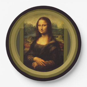 Mona Lisa ... Leonardo da Vinci ~ 1503-1517 Paper Plates