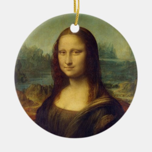 Mona Lisa _ Leonardo da Vinci Ceramic Ornament