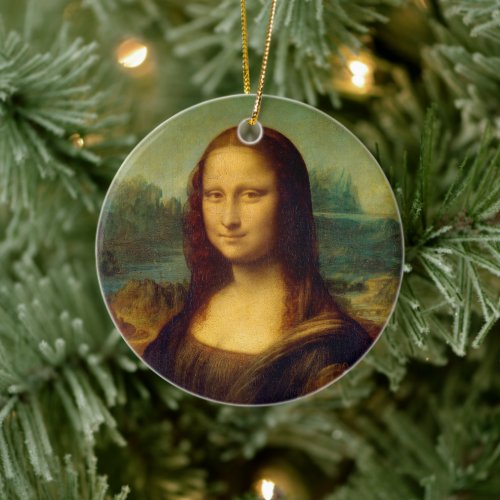Mona Lisa  Leonardo da Vinci Ceramic Ornament