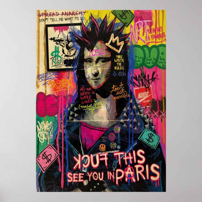 mona lisa, leonardo da vinci, classic art, renaiss poster (Front)