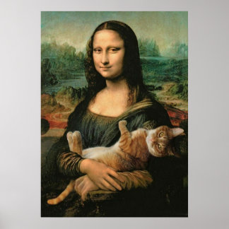 mona lisa, leonardo da vinci, classic art, renaiss poster