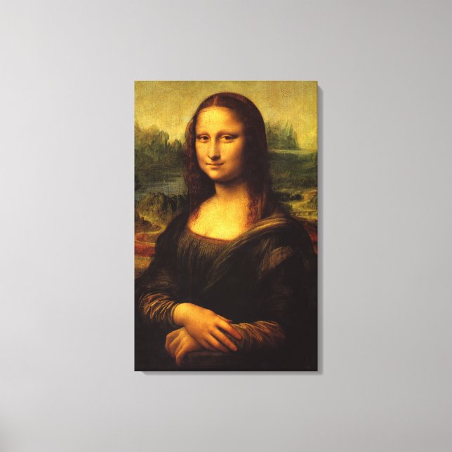 Mona Lisa,  Leonardo Da Vinci, classic painting Canvas Print (Front)