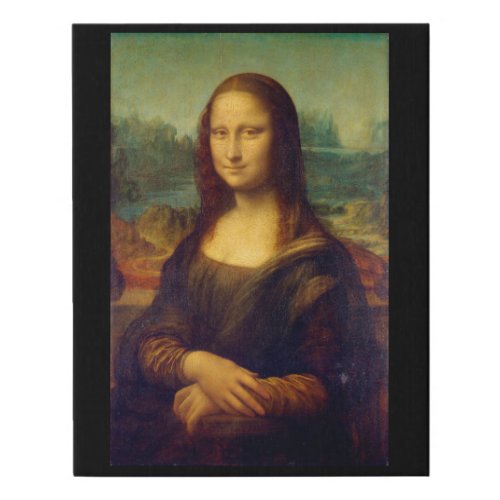 Mona Lisa Leonardo da Vinci Faux Canvas Print