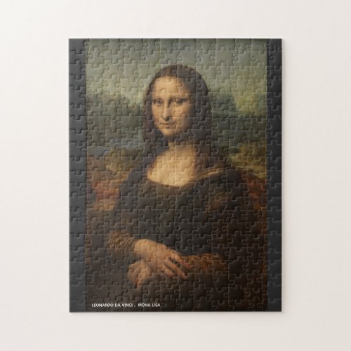 Mona Lisa Leonardo Da Vinci Jigsaw Puzzle