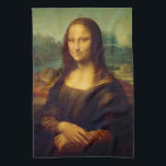 Mona Lisa | Leonardo da Vinci Kitchen Towel<br><div class="desc">Mona Lisa (1503-1506) by Italian Renaissance artist Leonardo da Vinci. The original work is oil on poplar wood panel. This famous painting is thought to be a portrait of Lisa Gherardini, and has been acclaimed as "the best known, the most visited, the most written about, the most sung about, the...</div>