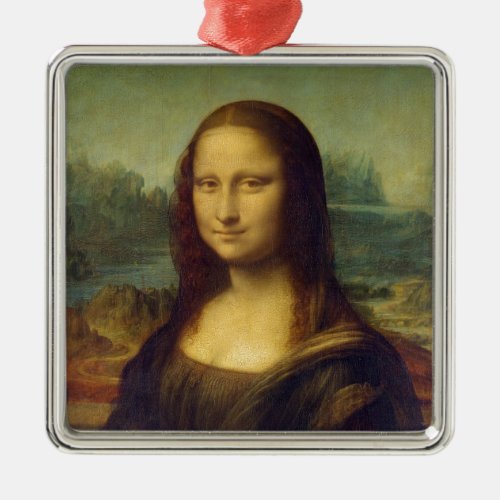 Mona Lisa _ Leonardo da Vinci Metal Ornament