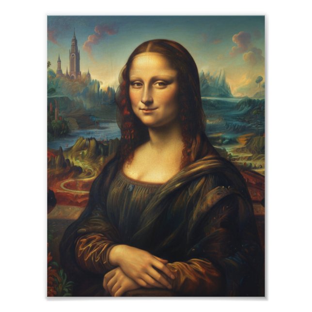 Mona Lisa " Leonardo Da Vinci Mona Lisa Fine Art Photo Print (Front)