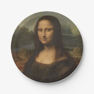 Mona Lisa Leonardo Da Vinci Paper Plates