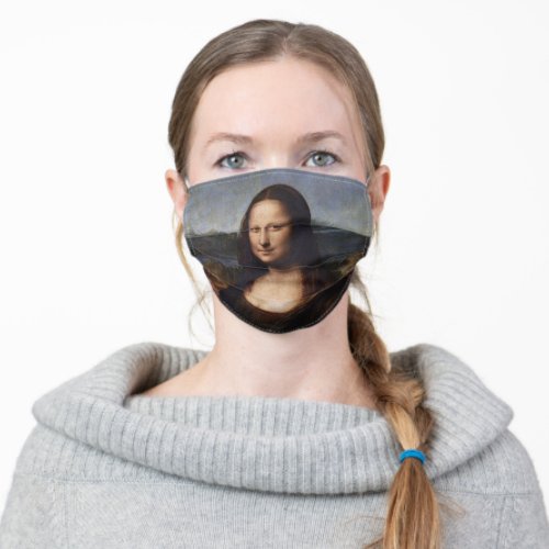 Mona Lisa  Leonardo da Vinci vintage Italy Adult Cloth Face Mask
