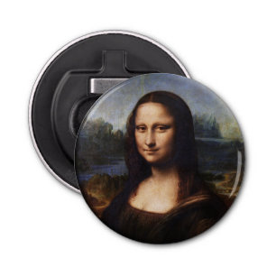 Mona Lisa & Leonardo da Vinci /vintage Italy Bottle Opener