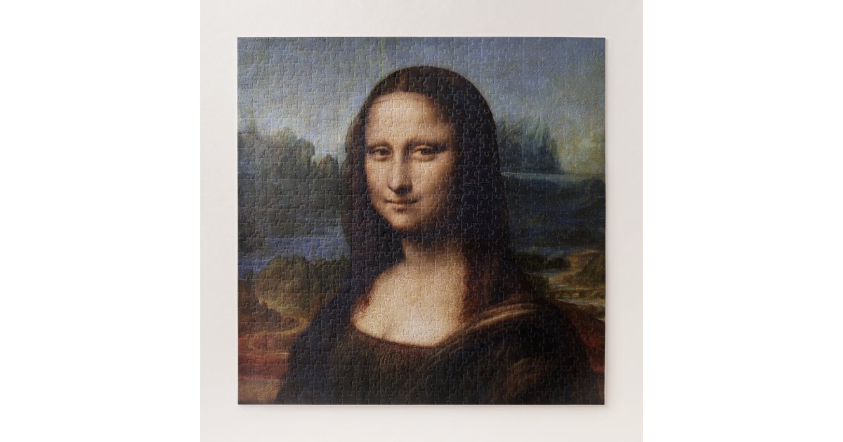 Download Mona Lisa Leonardo Da Vinci Vintage Italy Jigsaw Puzzle Zazzle Com