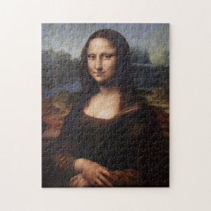 Mona Lisa & Leonardo da Vinci /vintage Italy Jigsaw Puzzle