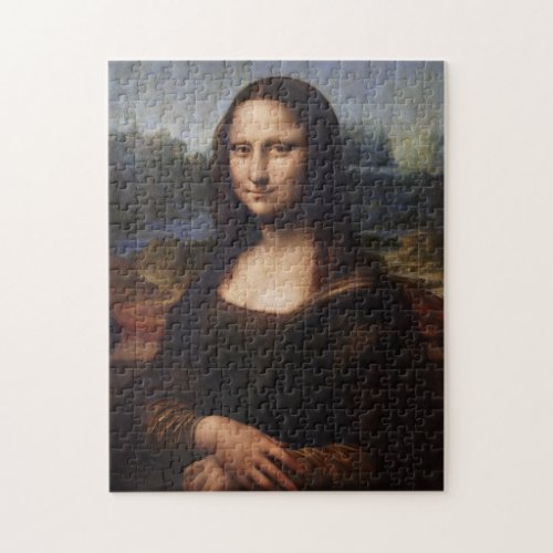 Mona Lisa  Leonardo da Vinci vintage Italy Jigsaw Puzzle