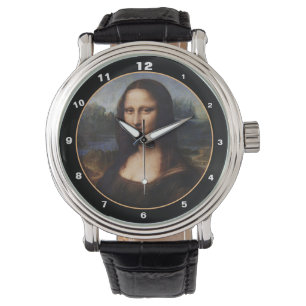 Mona Lisa & Leonardo da Vinci /vintage Italy Watch