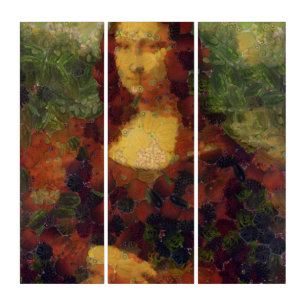 Mona Lisa Lettuce Fine Art Vegan Spoof 