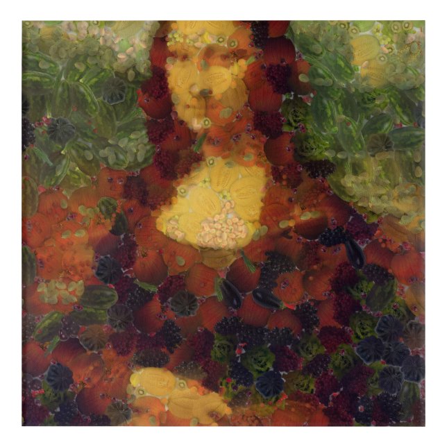Mona Lisa Lettuce Fine Art Vegan Spoof  (Front)