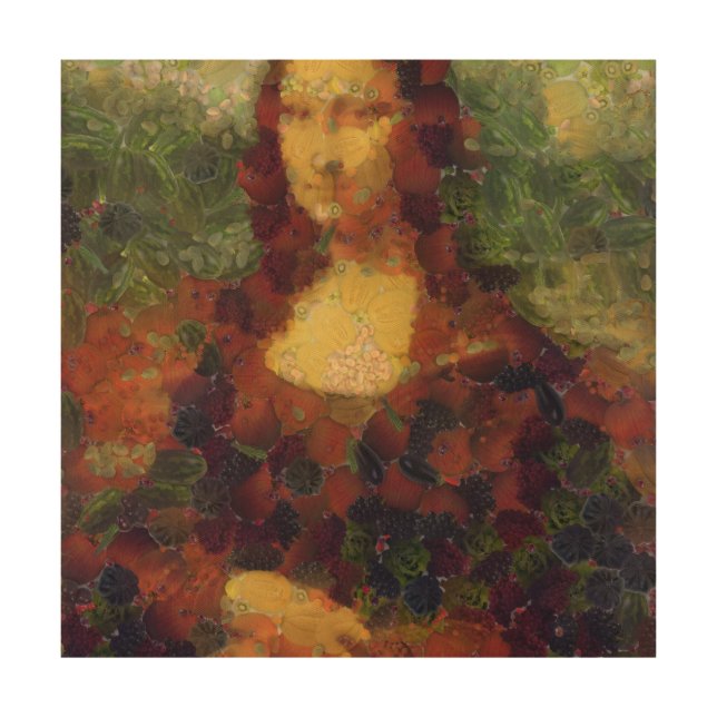 Mona Lisa Lettuce Fine Art Vegan Spoof  (Front)