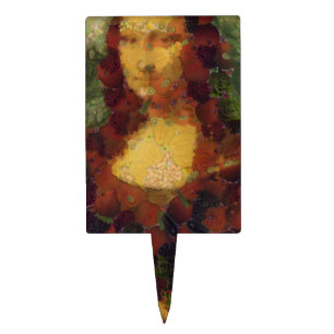 Mona Lisa Lettuce Fine Art Vegan Spoof Cake Topper