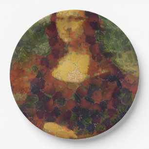 Mona Lisa Lettuce Fine Art Vegan Spoof Paper Plates