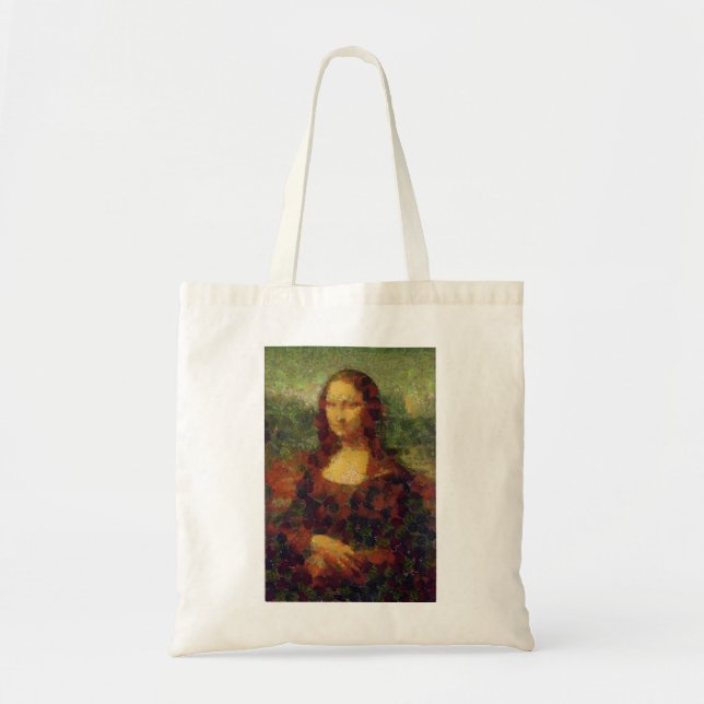 Mona Lisa Lettuce Fine Art Vegan Spoof  Tote Bag (Front)