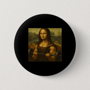 Mona Lisa Lifting Weights Strong Art Gains Bodybui Button