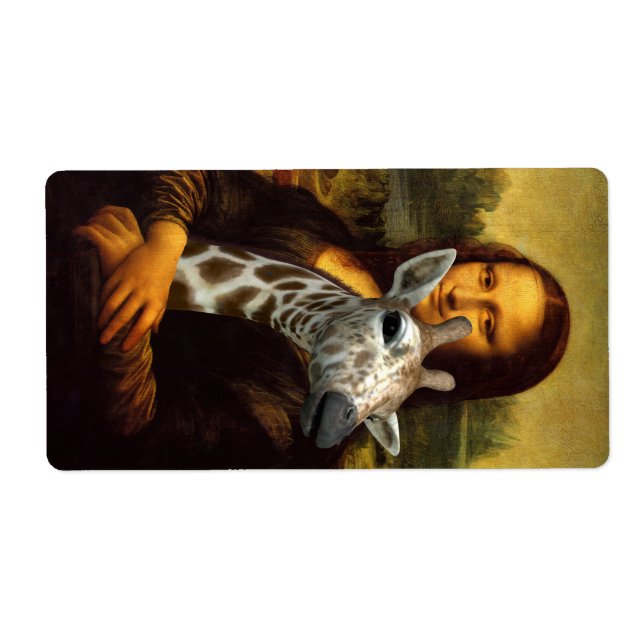 Mona Lisa Loves Giraffes Label (Front)