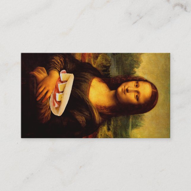 Mona Lisa Loves Panini Business Card (Front)